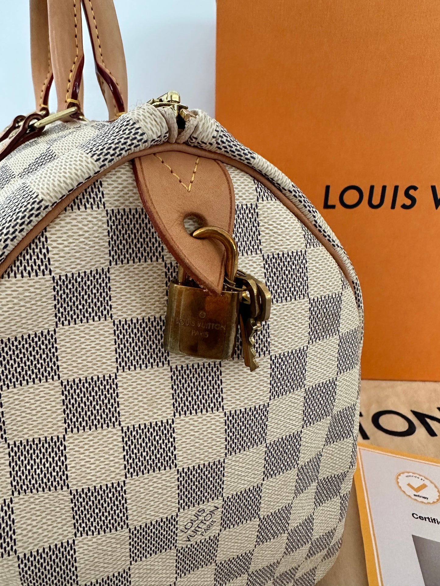 Sac Speedy 35 Damier Azur Louis Vuitton