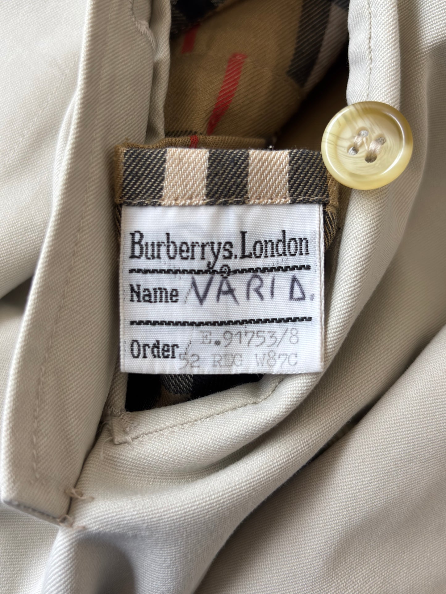 Burberry vintage – Trench-coat “ Camden ”beige clair | T.L