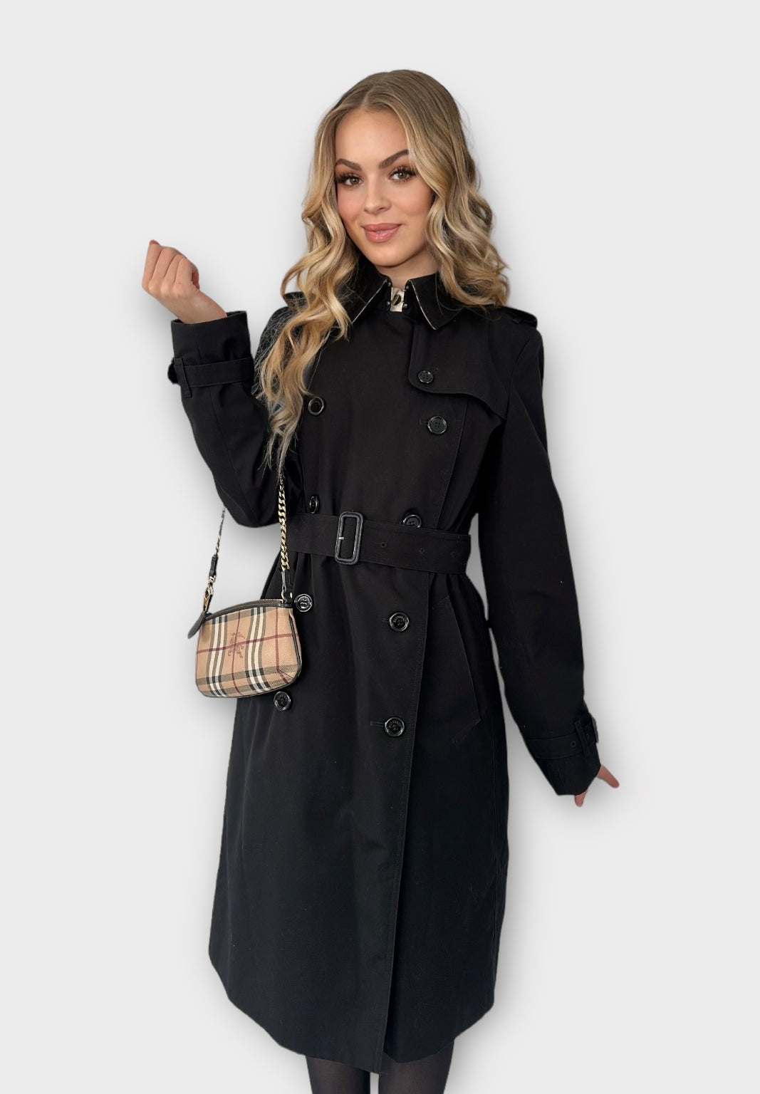 Trench-coat Burberry « the Chelsea » heritage noir/ T.L
