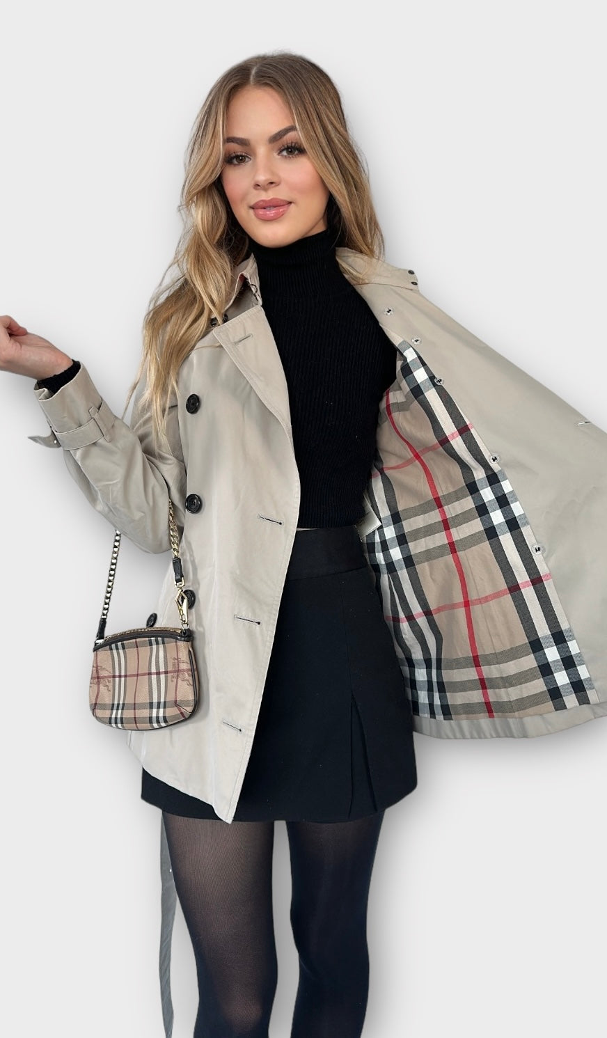 Trench-coat Burberry « the Chelsea“ stone heritage