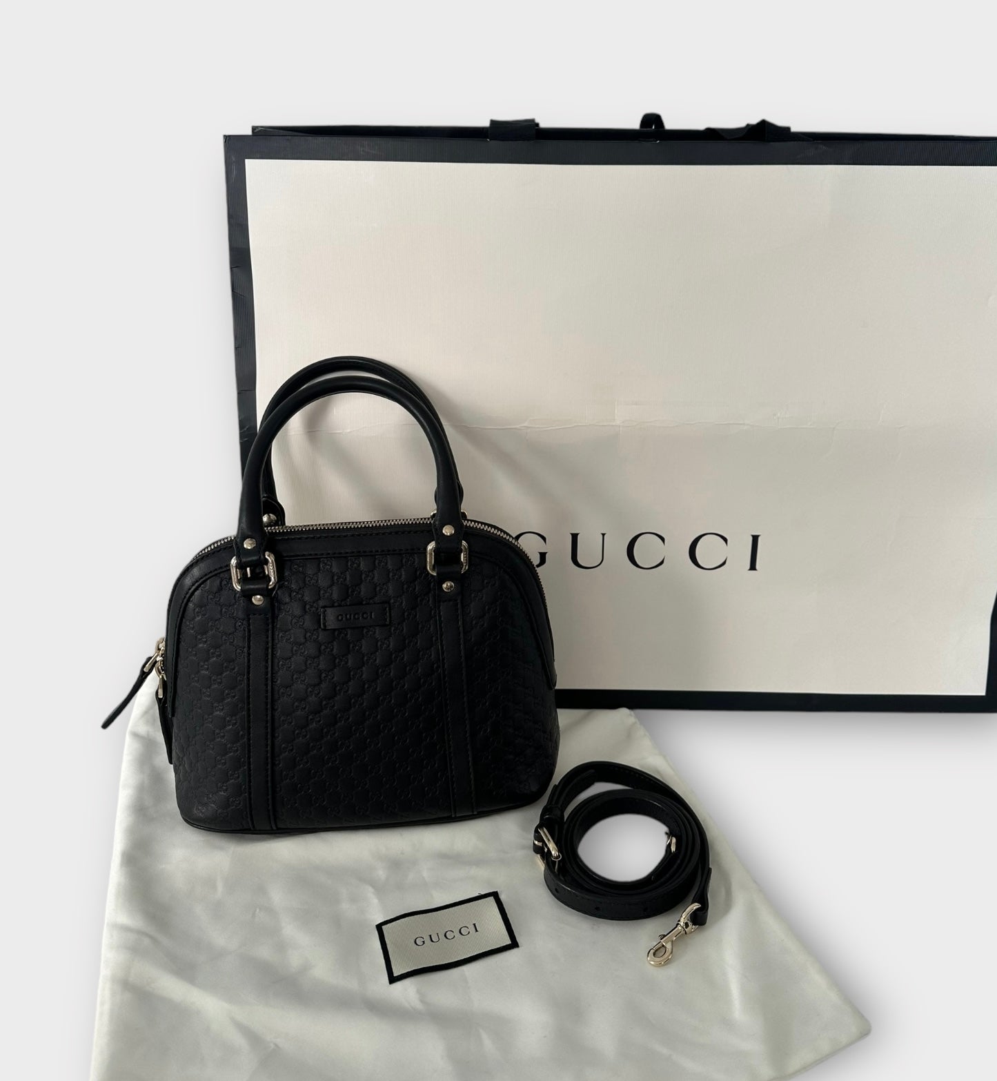 Sac Gucci Microguccissima “dôme” noir