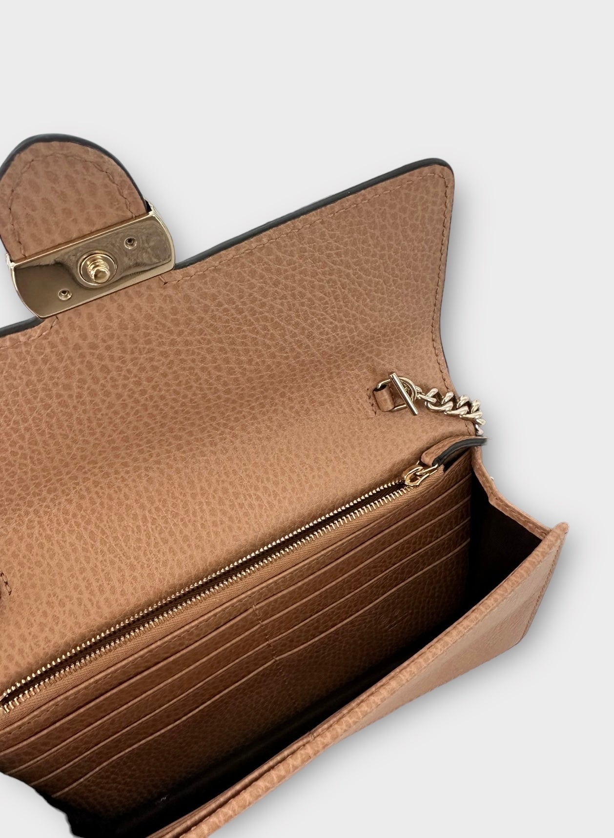 Sac Gucci interlocking marron camel