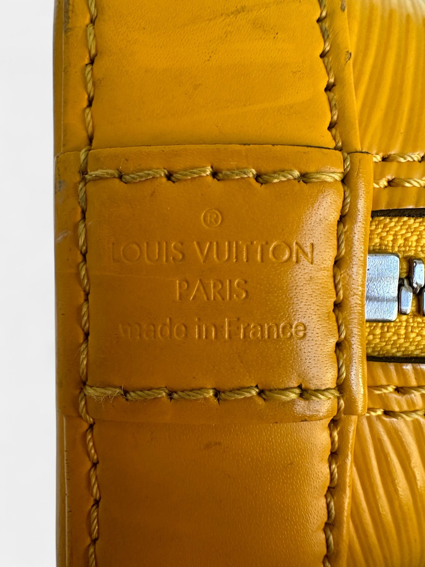 Louis Vuitton Alma BB Cuir épis jaune