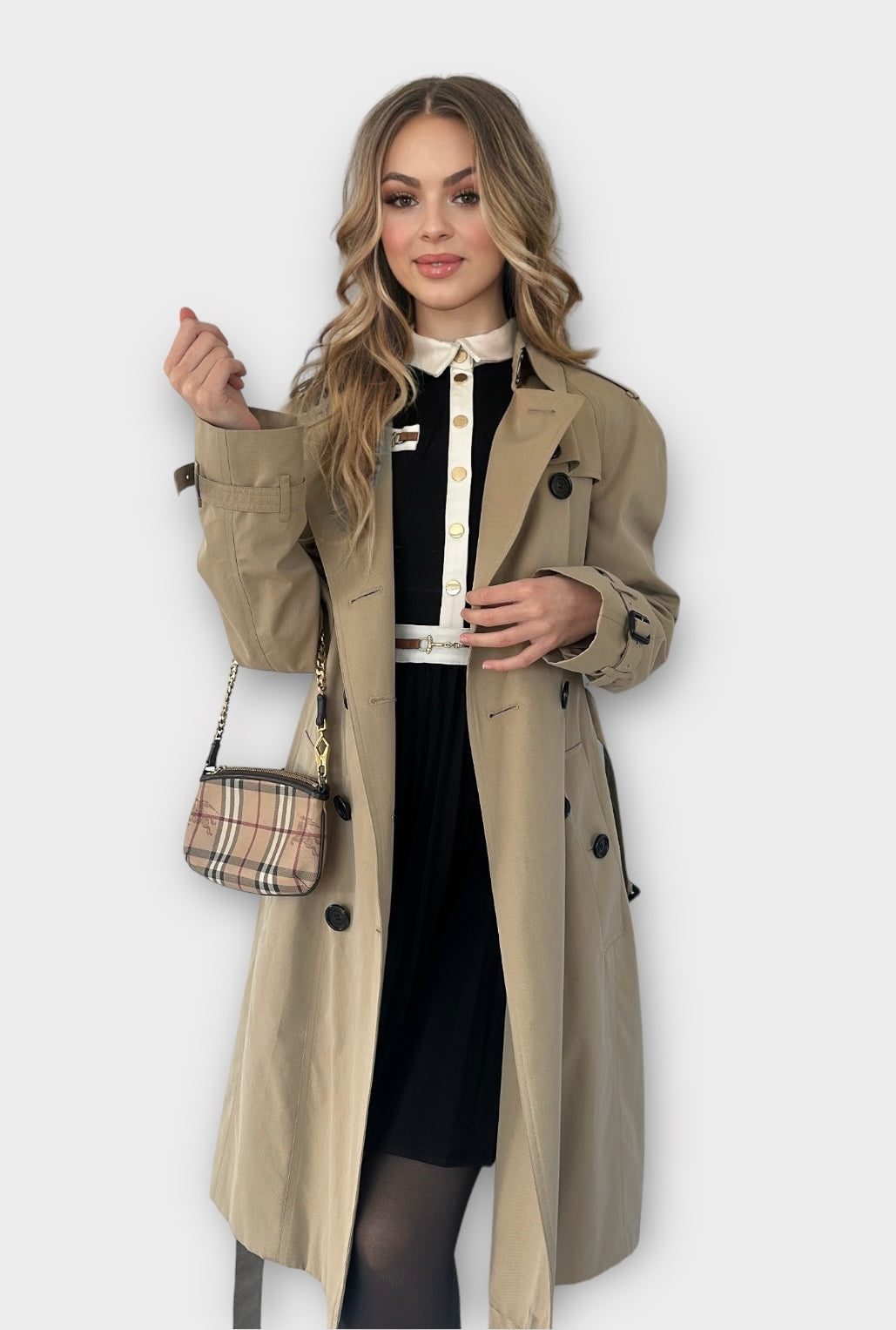 Trench-coat Burberry « the Waterloo » heritage Honey