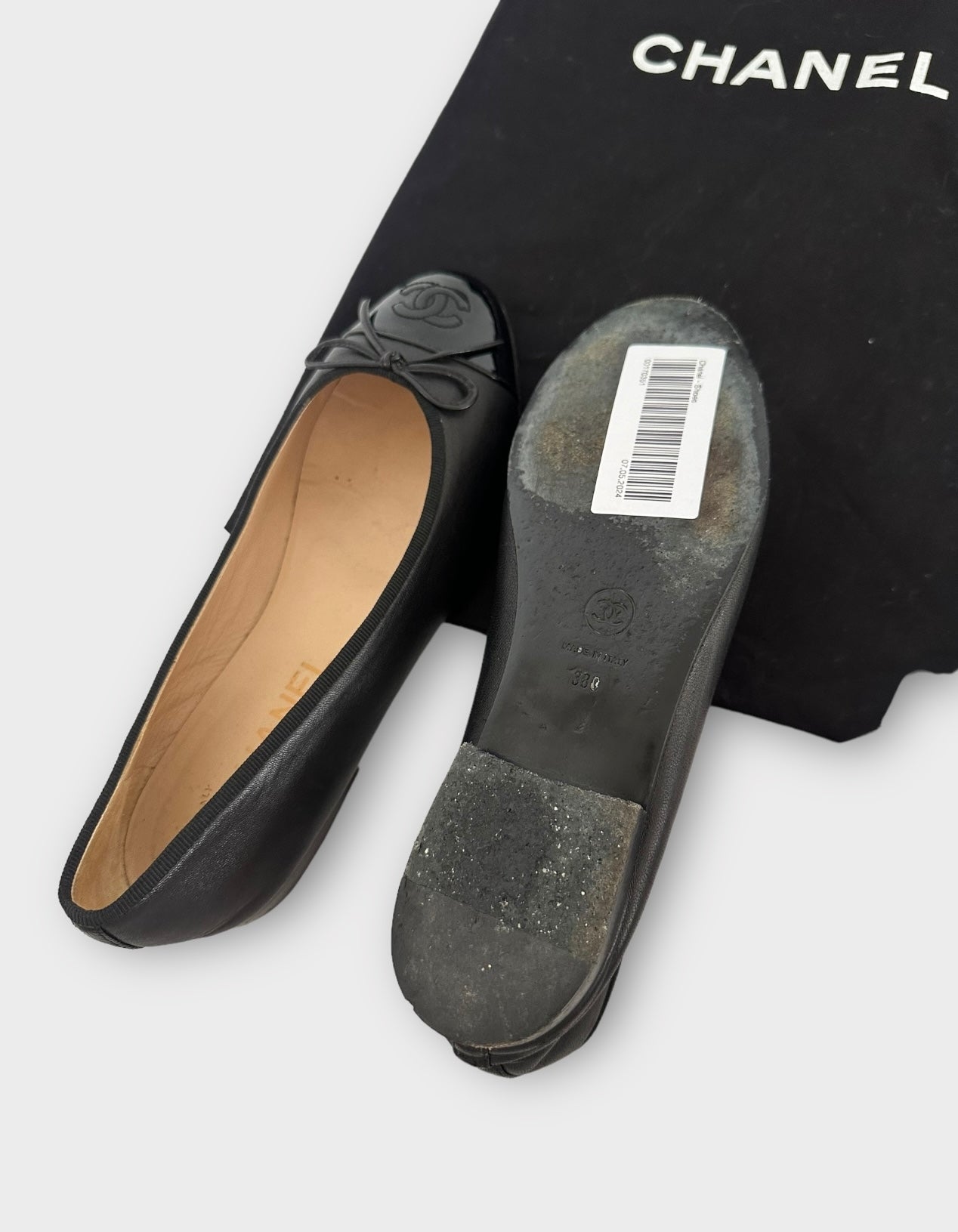 Ballerine Chanel noire/ T.38