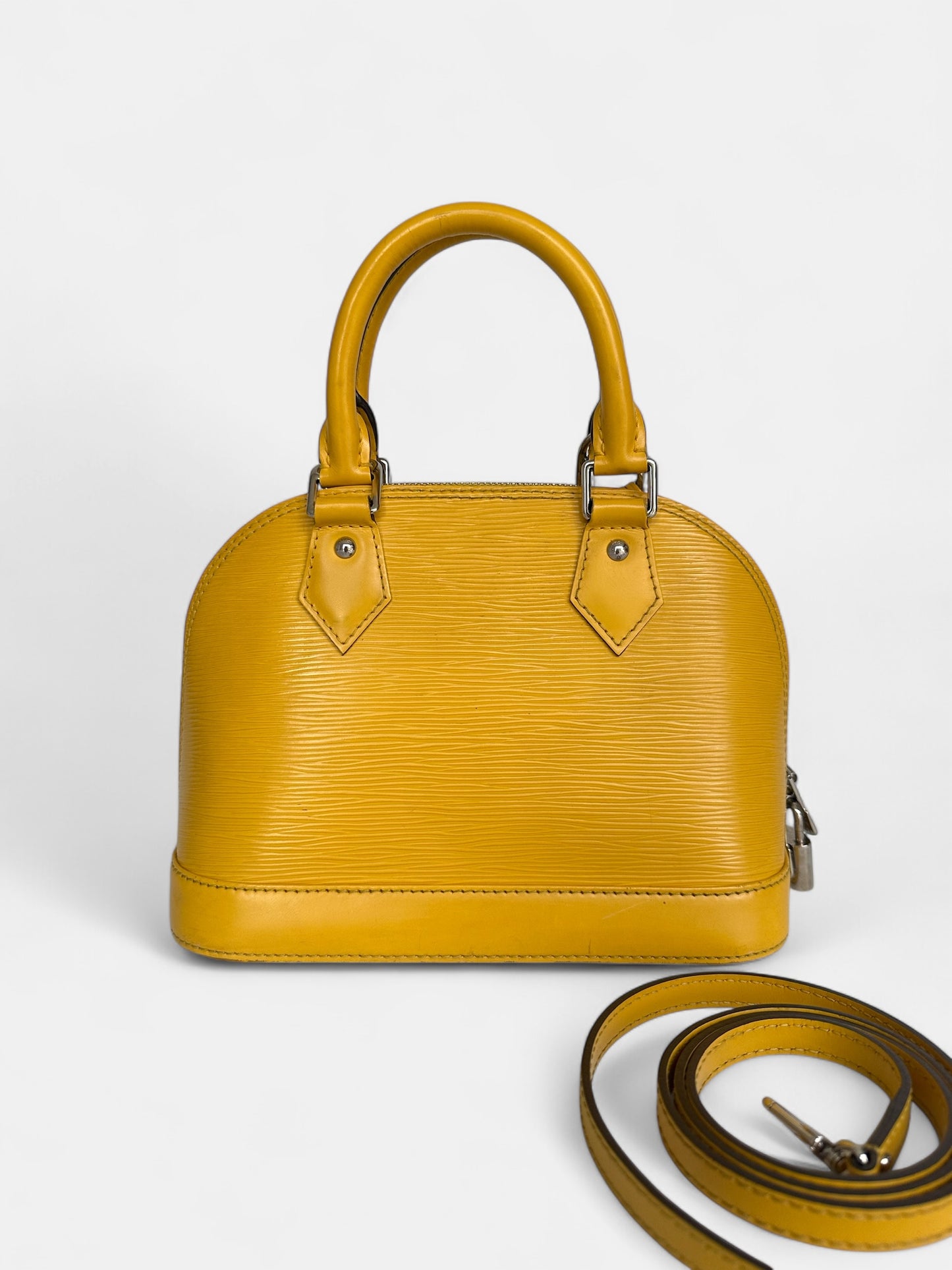 Louis Vuitton Alma BB Cuir épis jaune