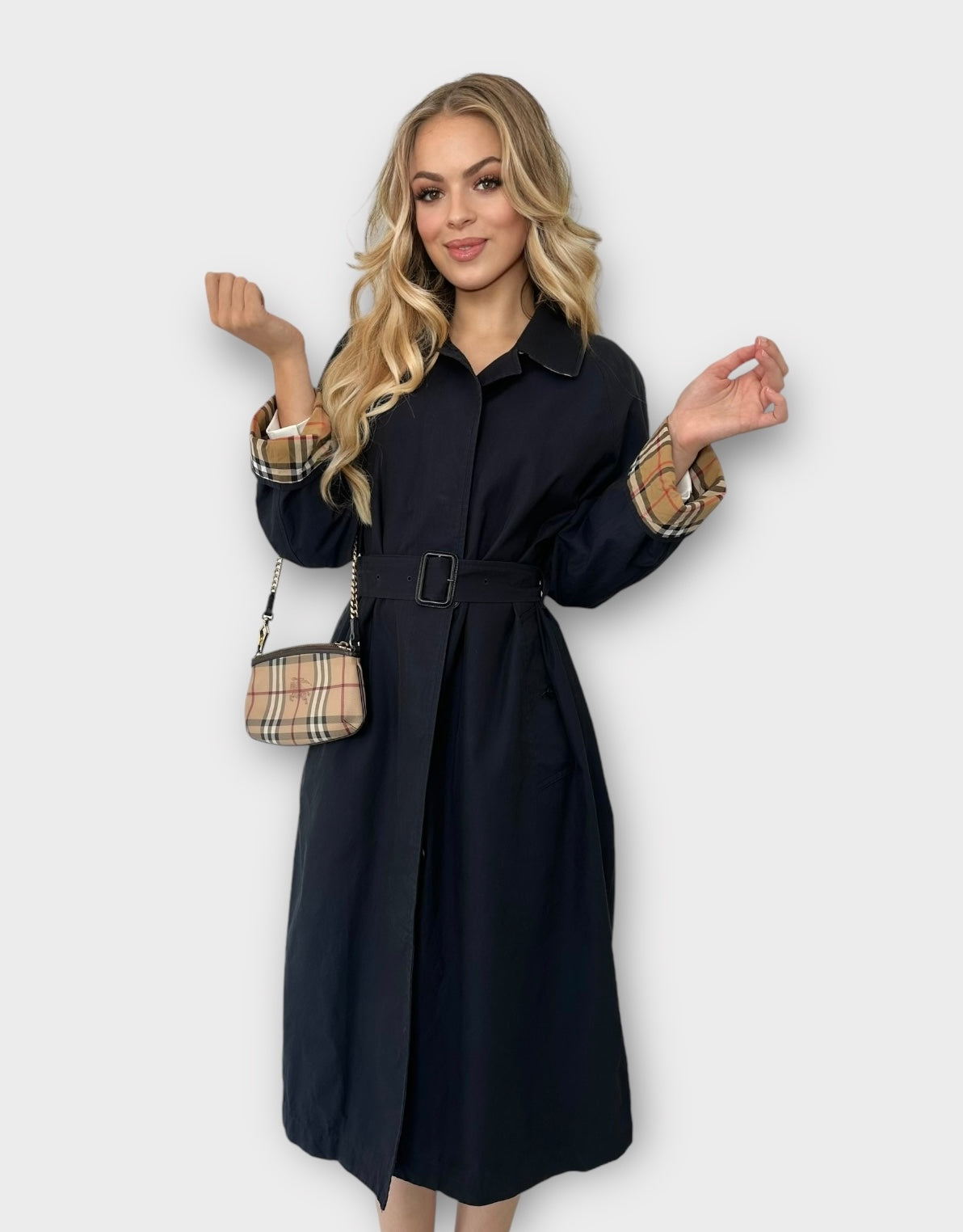 Burberry Trench-coat « the Brighton » bleu marine | T.XS