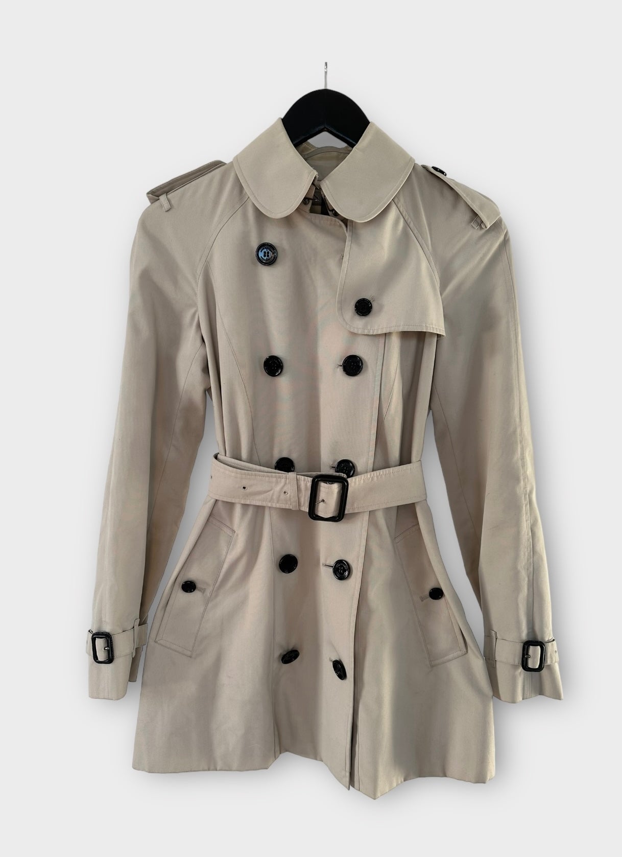 Trench-coat Burberry « the Chelsea » heritage stone/ T.XS
