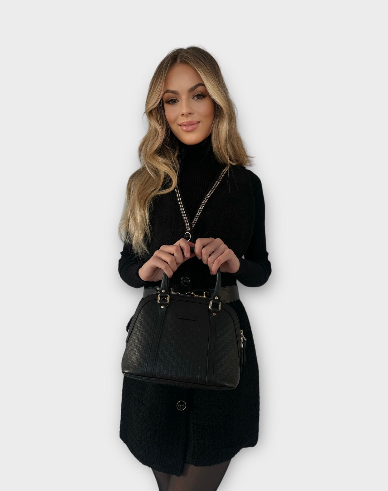 Sac Gucci Microguccissima “dôme” noir