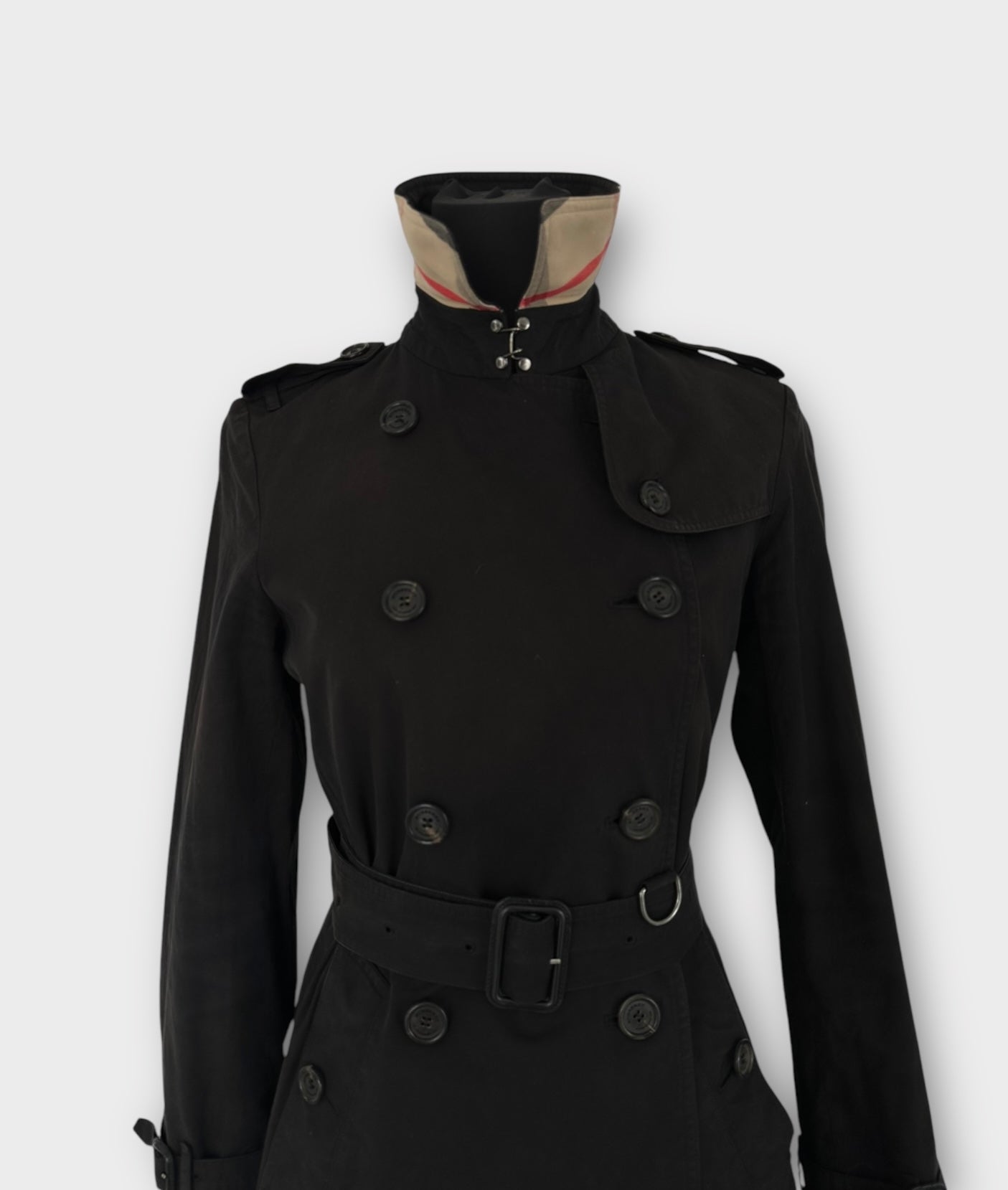 Burberry Trench-coat modèle “the Chelsea ” Noir | T.M