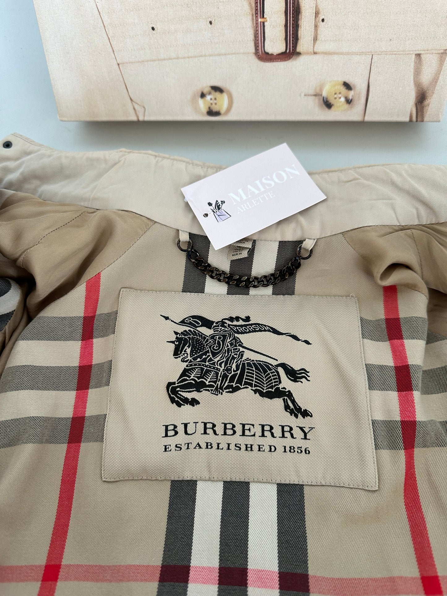 Burberry Trench-coat modèle “the Chelsea ” Stone | T.M