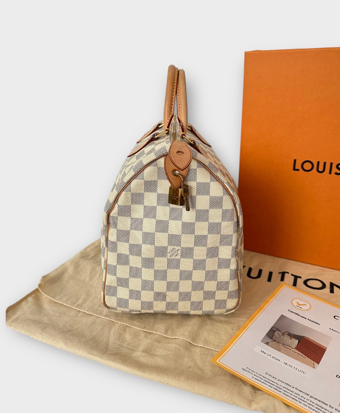 Sac Speedy 35 Damier Azur Louis Vuitton