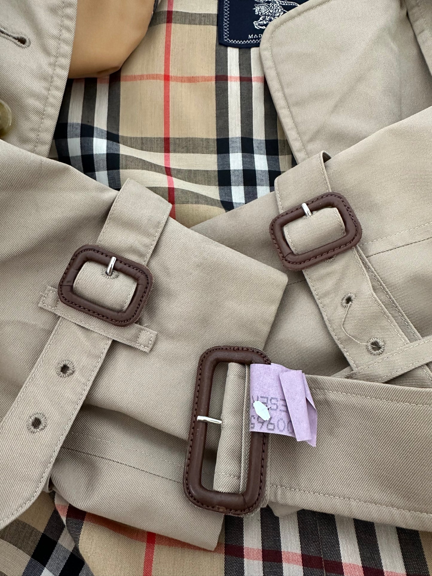 Trench-coat Burberry modèle “the Waterloo ” camel/ T.M