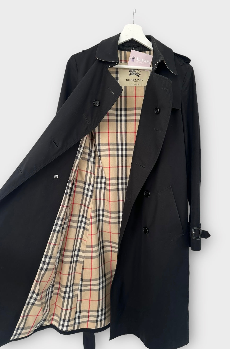 Trench-coat Burberry « the Chelsea » heritage noir/ T.L