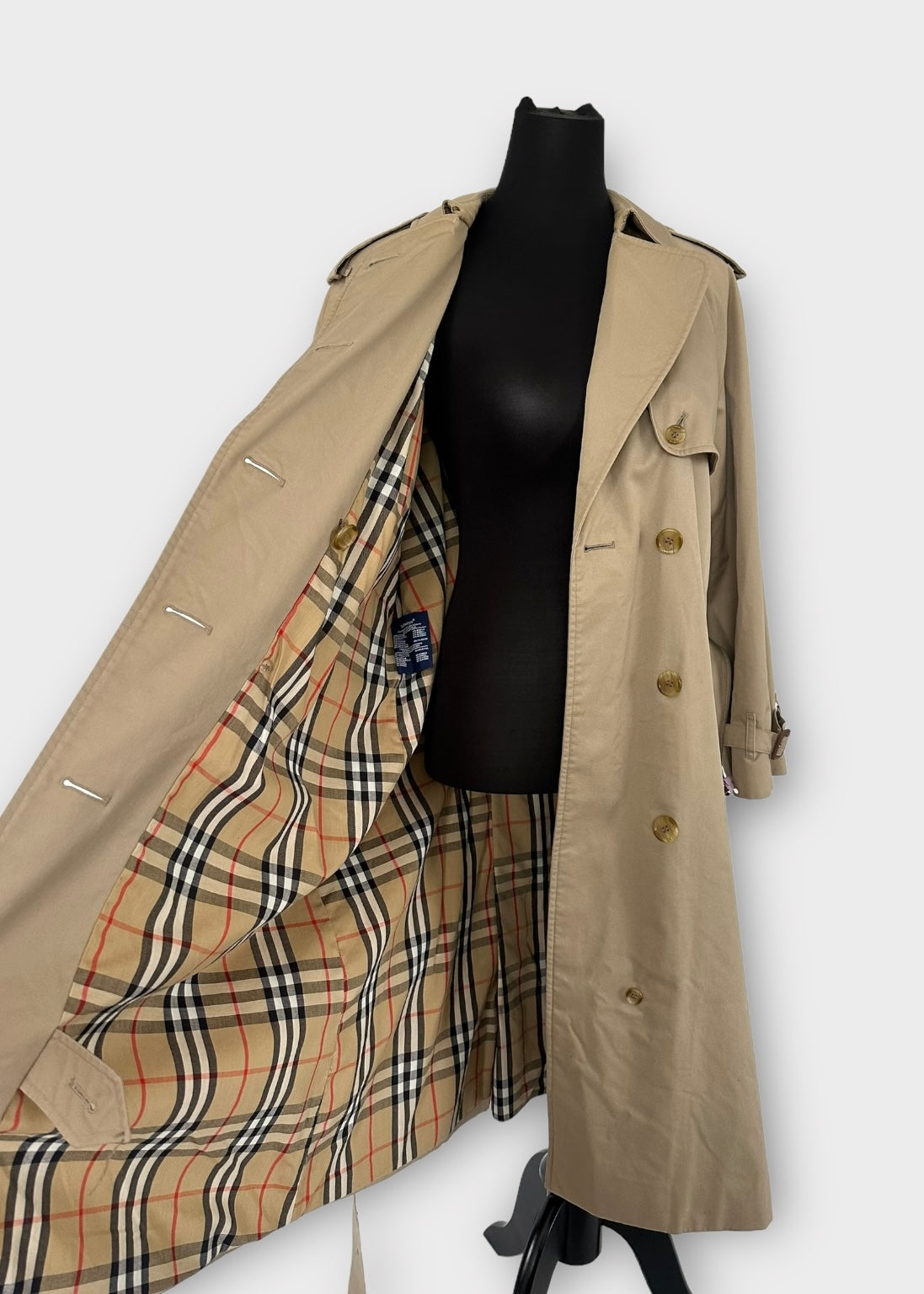 Trench-coat Burberry modèle “the Waterloo ” camel/ T.M