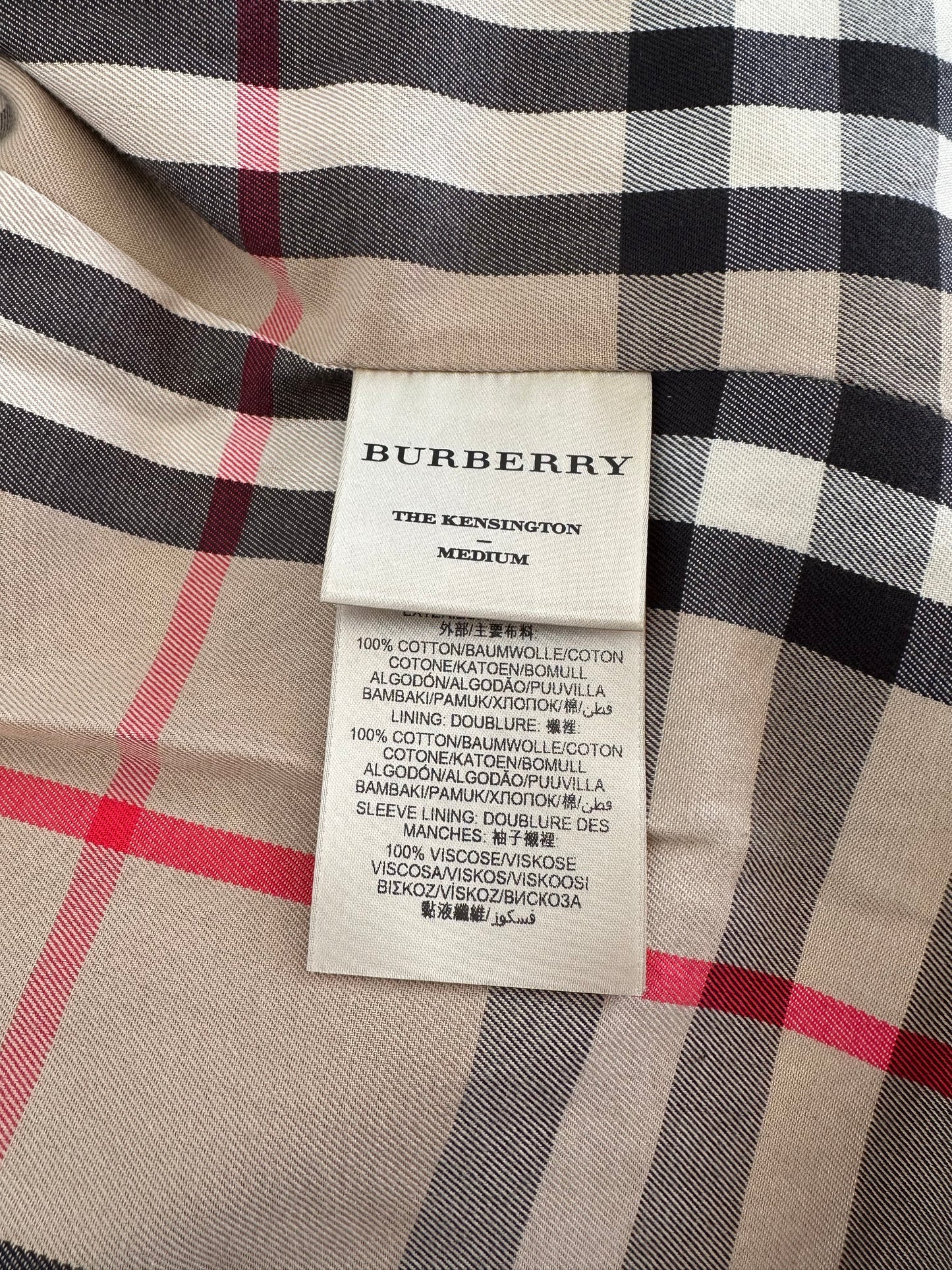 Burberry Trench-coat modèle “the Kensington ” Honey | T.XS