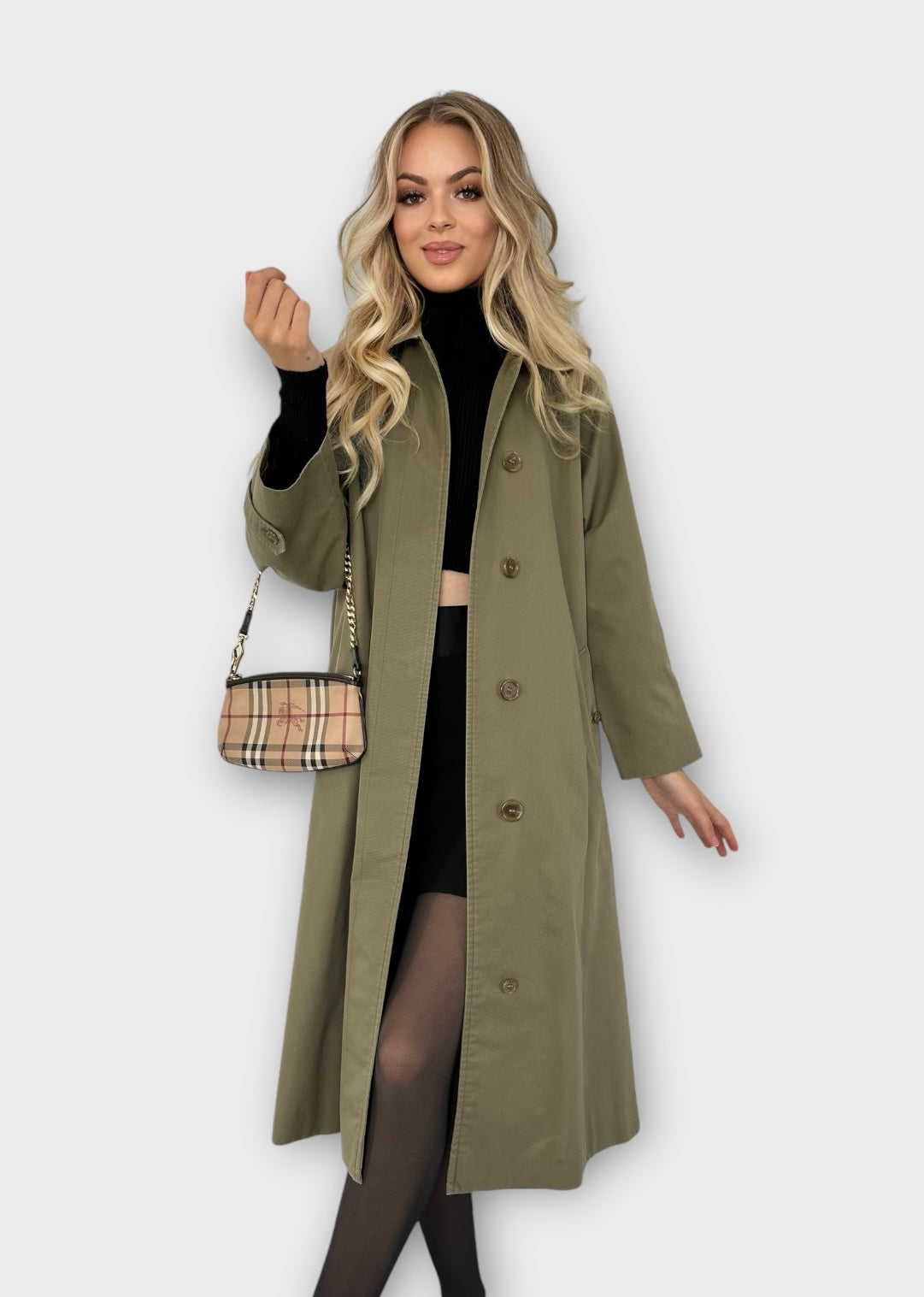 Burberry Trench-coat « Camden » Kaki vintage | T.S