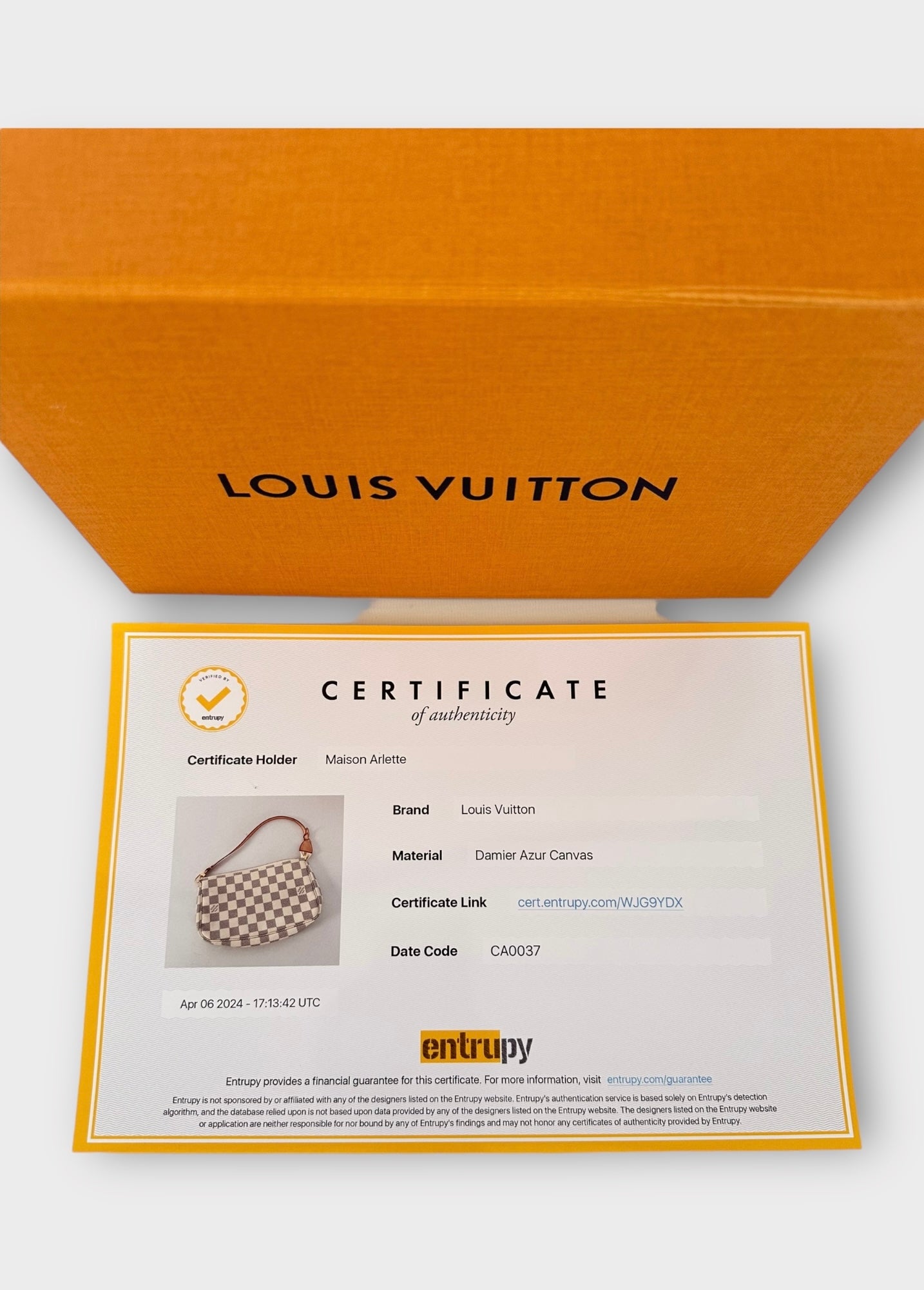 Pochette accessoires NM Damier Azur Louis Vuitton