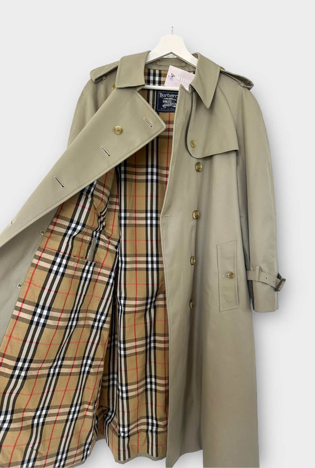 Trench-coat Burberry modèle “the Waterloo ” vintage/ T.M