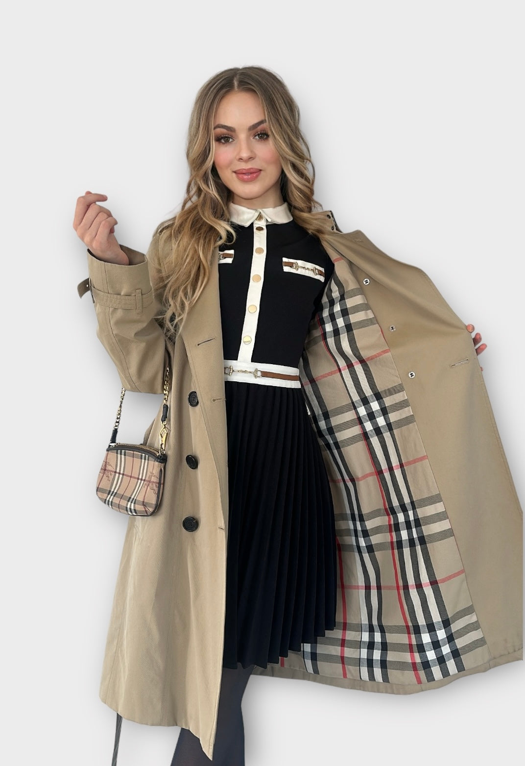 Trench-coat Burberry « the Waterloo » heritage Honey