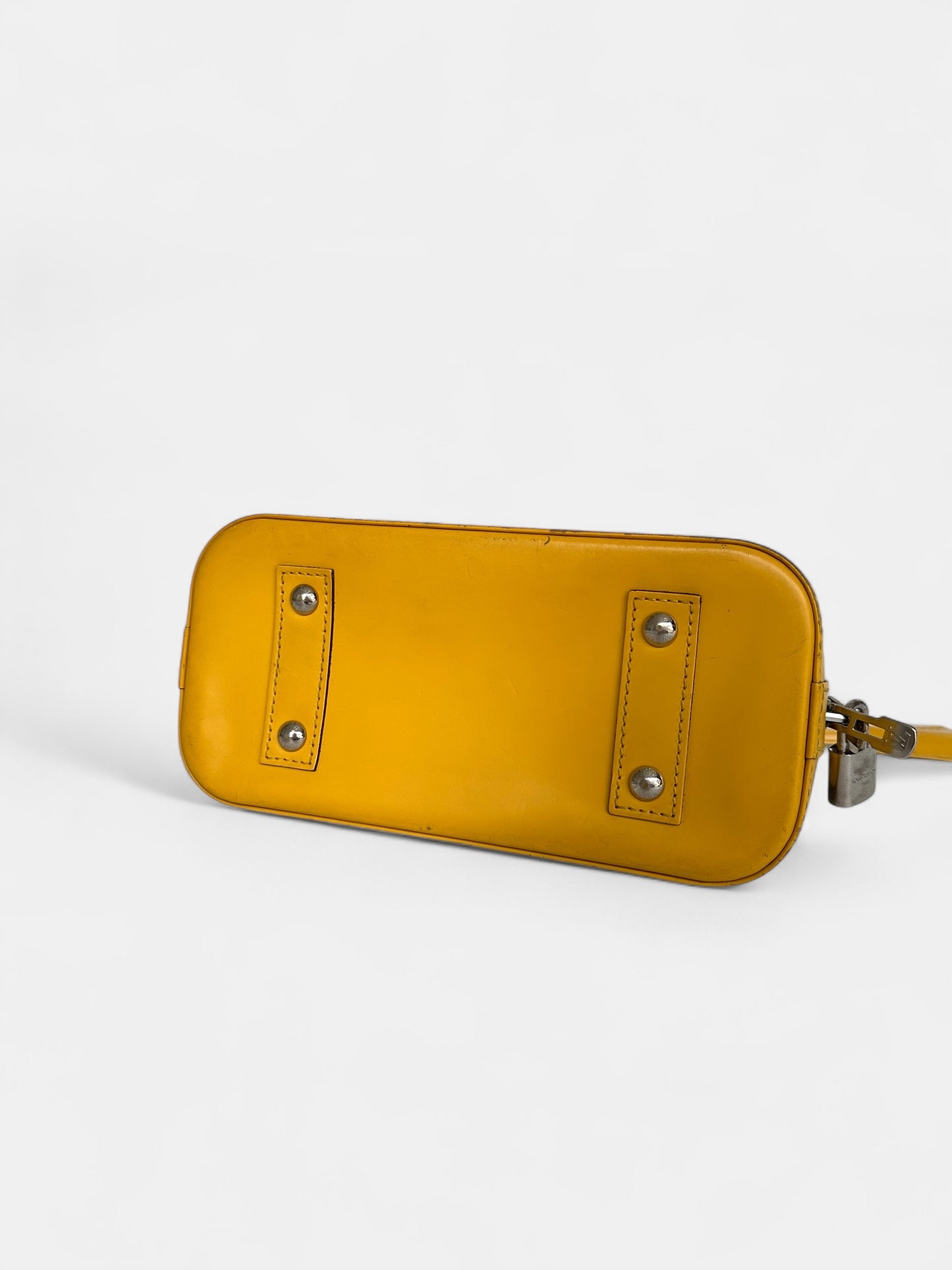 Louis Vuitton Alma BB Cuir épis jaune