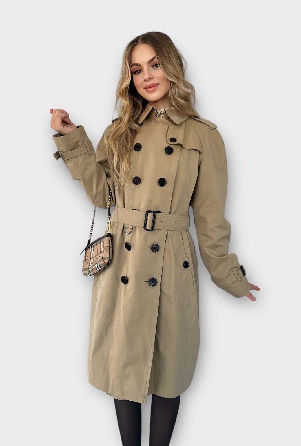 Trench-coat Burberry « the Waterloo » heritage Honey