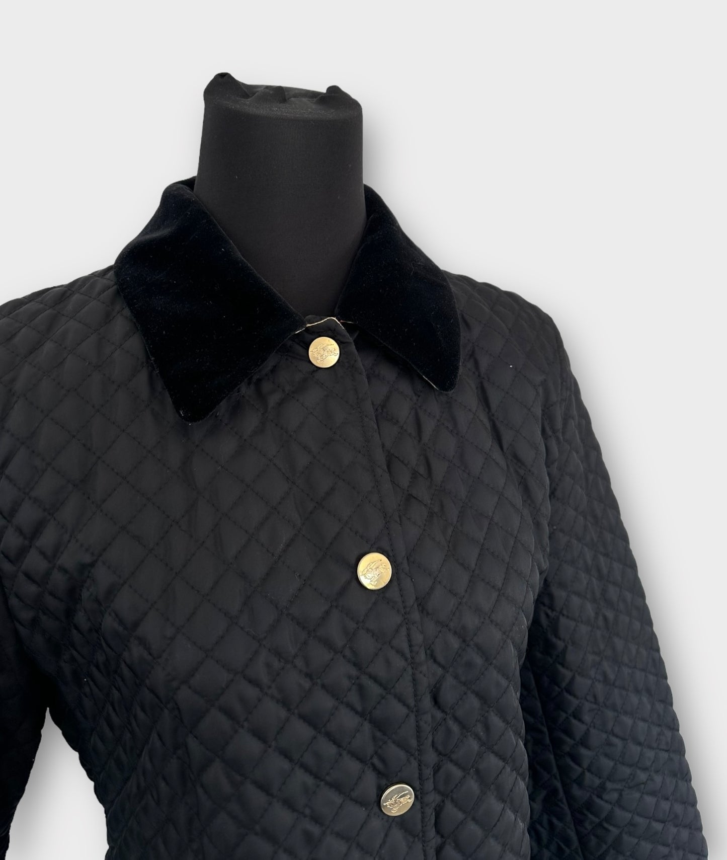 Veste matelassée noire Burberry/ T.M