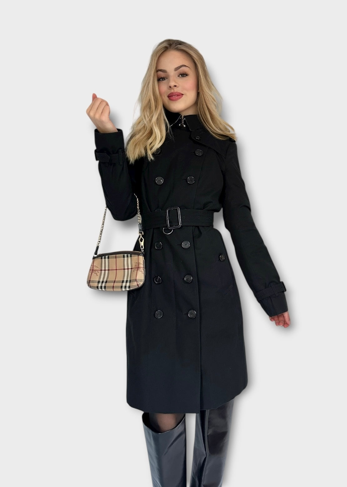 Burberry – Trench “The Sandringham ” Noir modèle récent | T.M