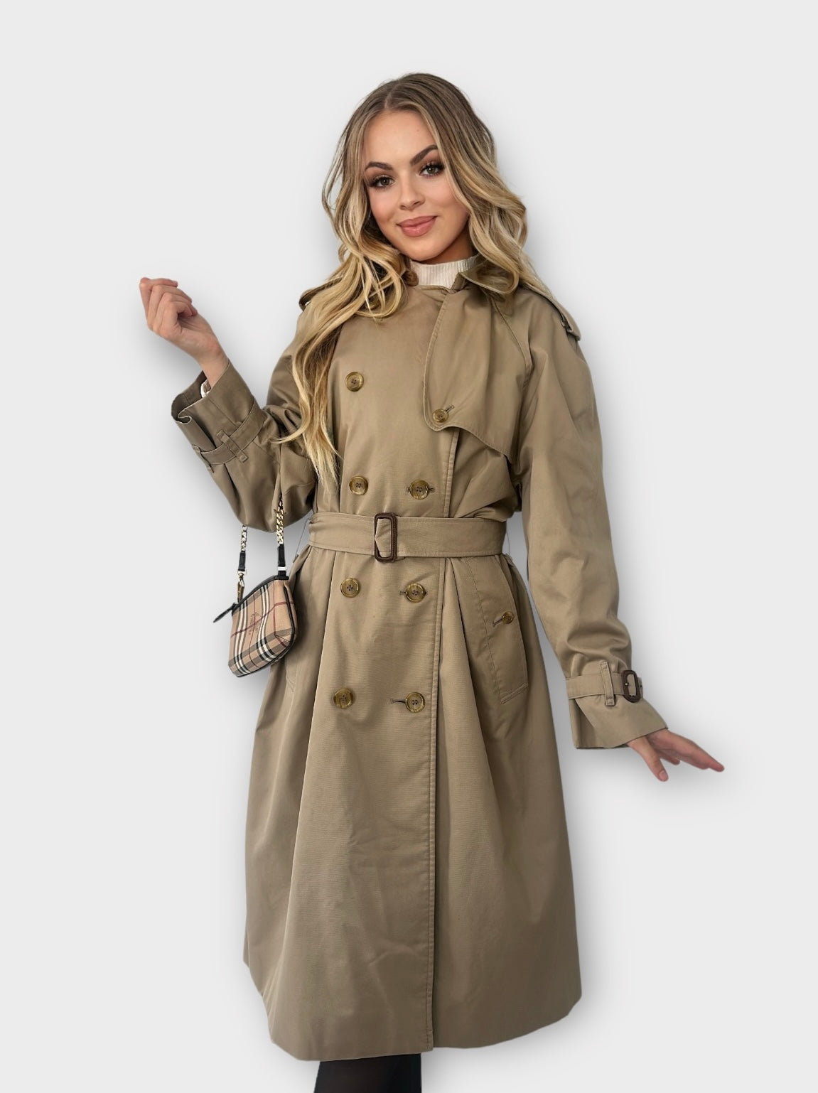 Trench-coat Burberry modèle “the Waterloo ” camel/ T.M