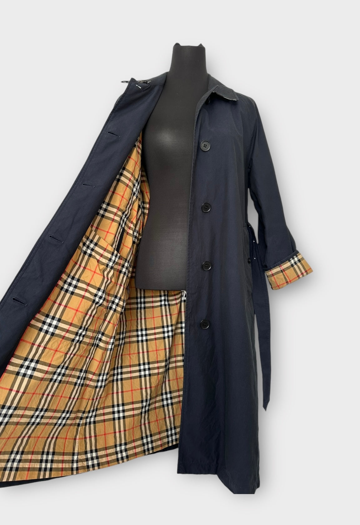 Burberry Trench-coat « the Brighton » bleu marine | T.XS