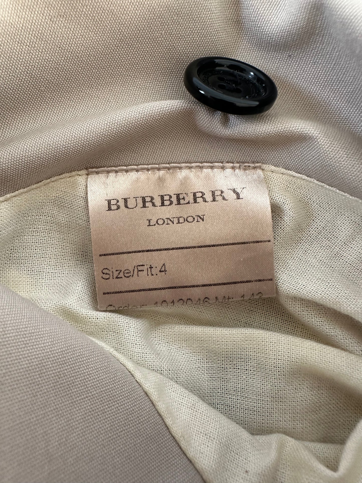 Trench-coat Burberry « the Chelsea » heritage stone/ T.XS