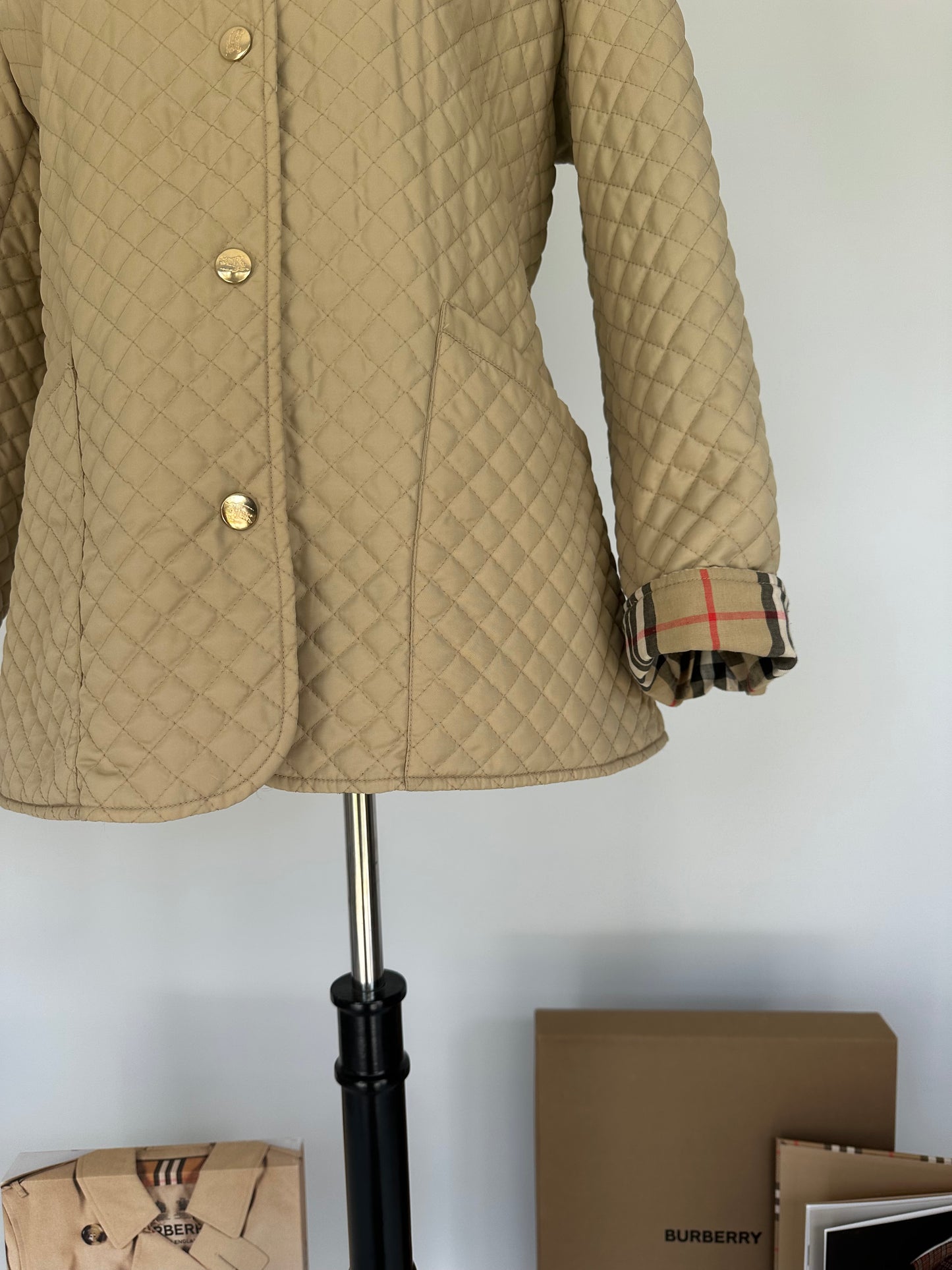 BURBERRY vintage Veste matelassé beige | T.M