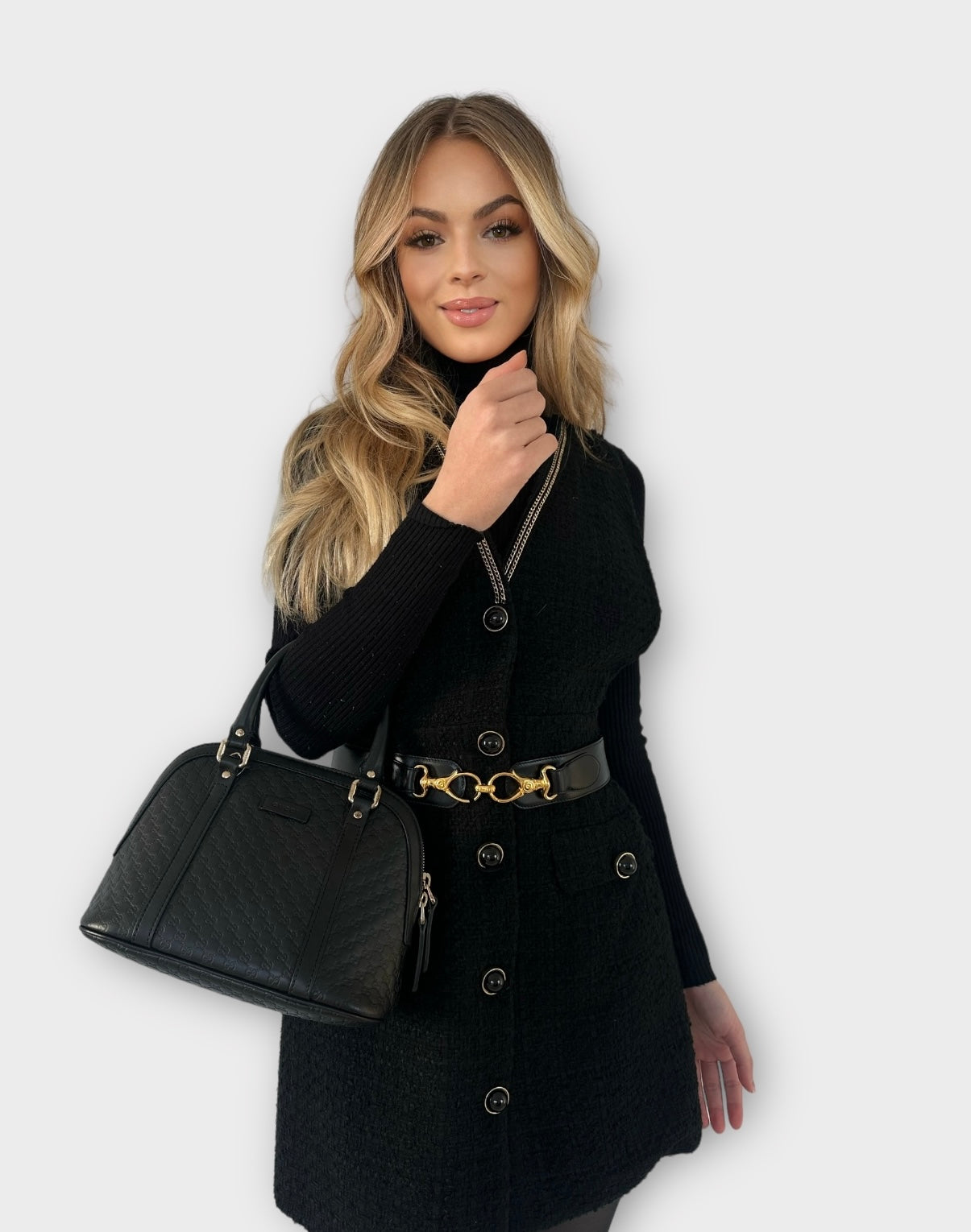 Sac Gucci Microguccissima “dôme” noir
