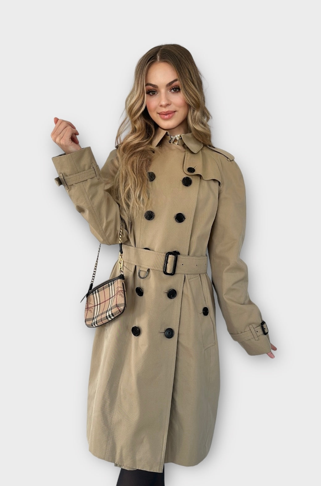 Trench-coat Burberry « the Waterloo » heritage Honey