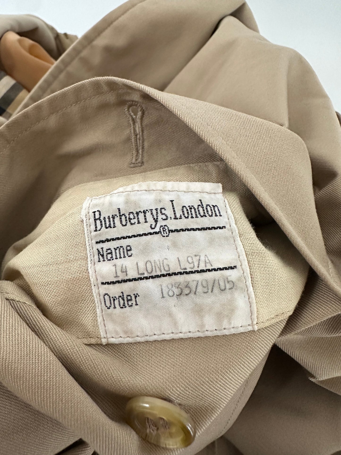 Trench-coat Burberry modèle “the Waterloo ” camel/ T.M