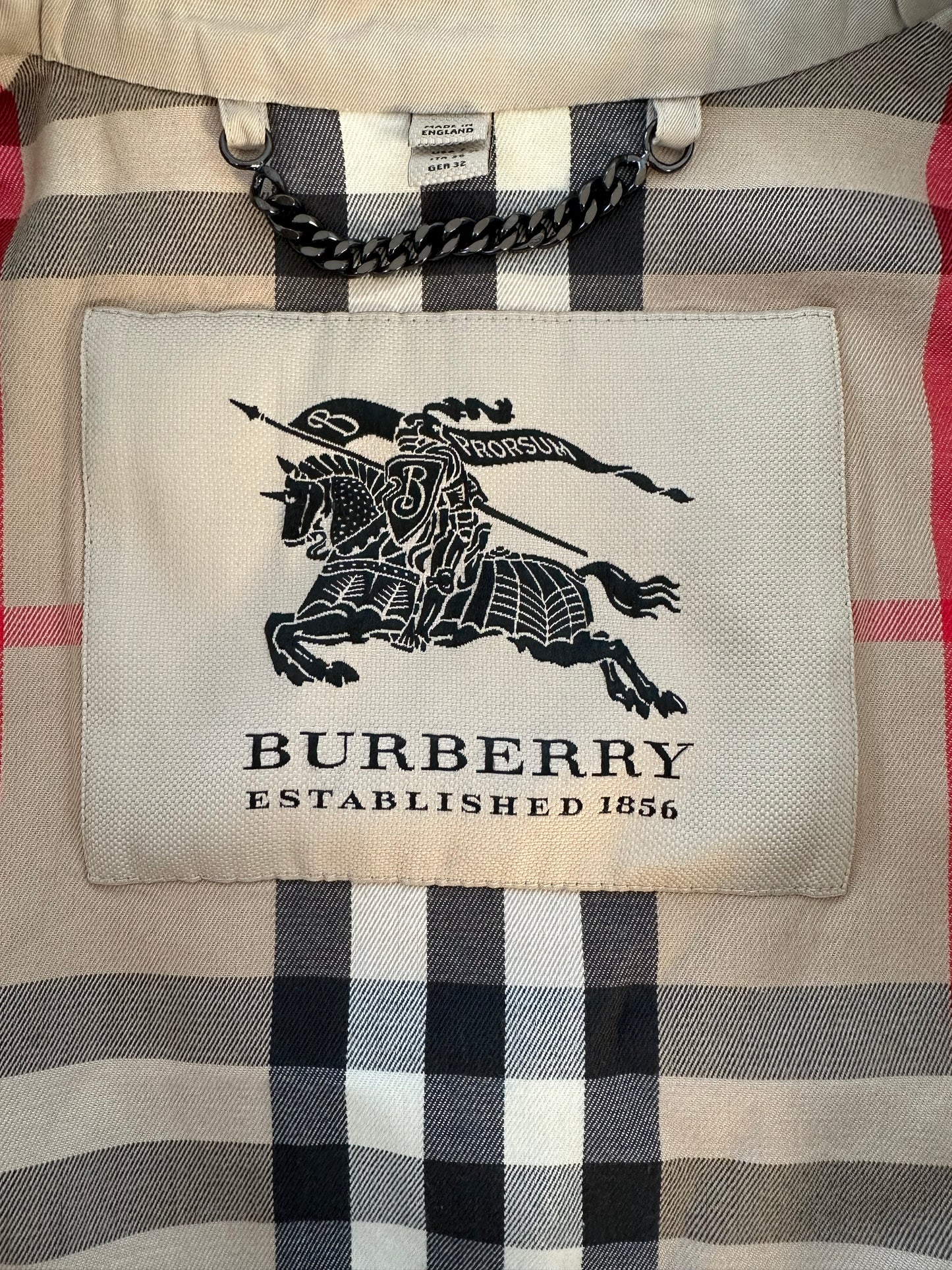Trench-coat Burberry « the Chelsea“ stone heritage