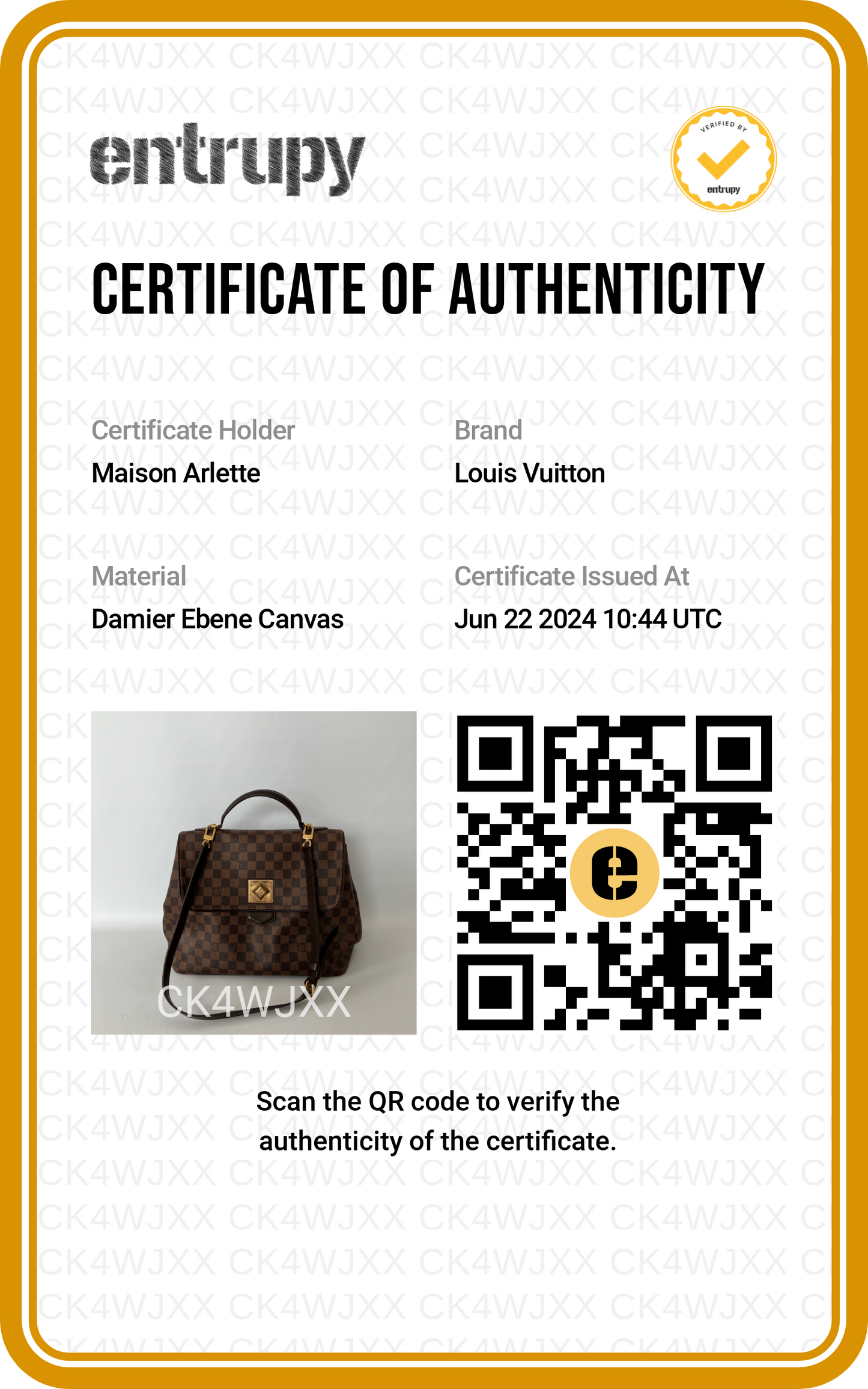 Louis Vuitton sac Bergamo GM Damier ébène
