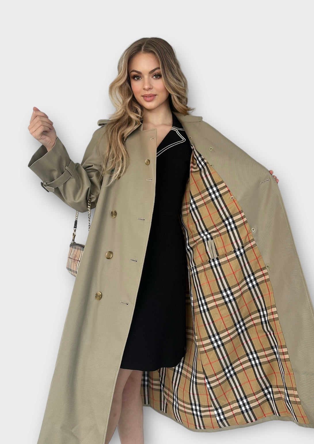 Trench-coat Burberry modèle “the Waterloo ” vintage/ T.M