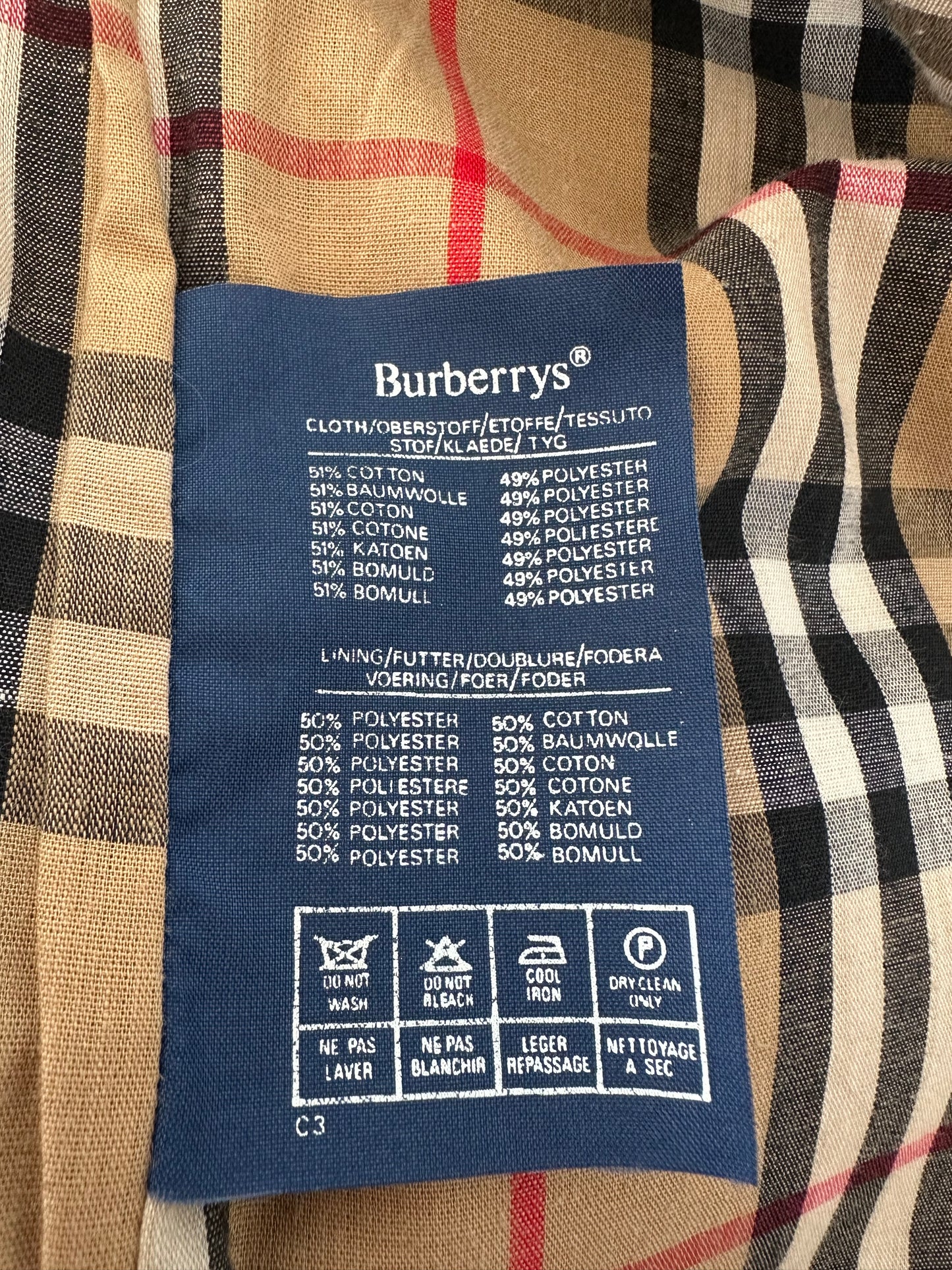 Trench-coat Burberry modèle « Camden » beige vintage / T.L