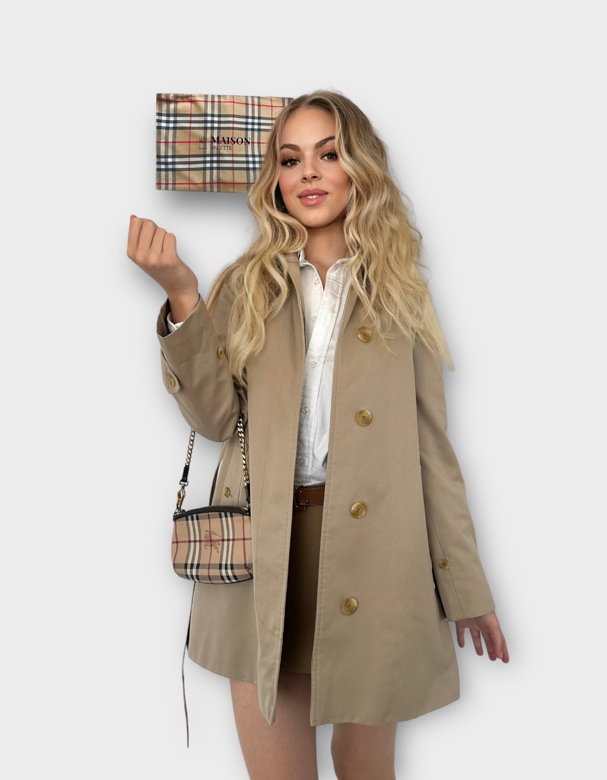 Trench-coat Burberry « Brandford » Camel | T.XS