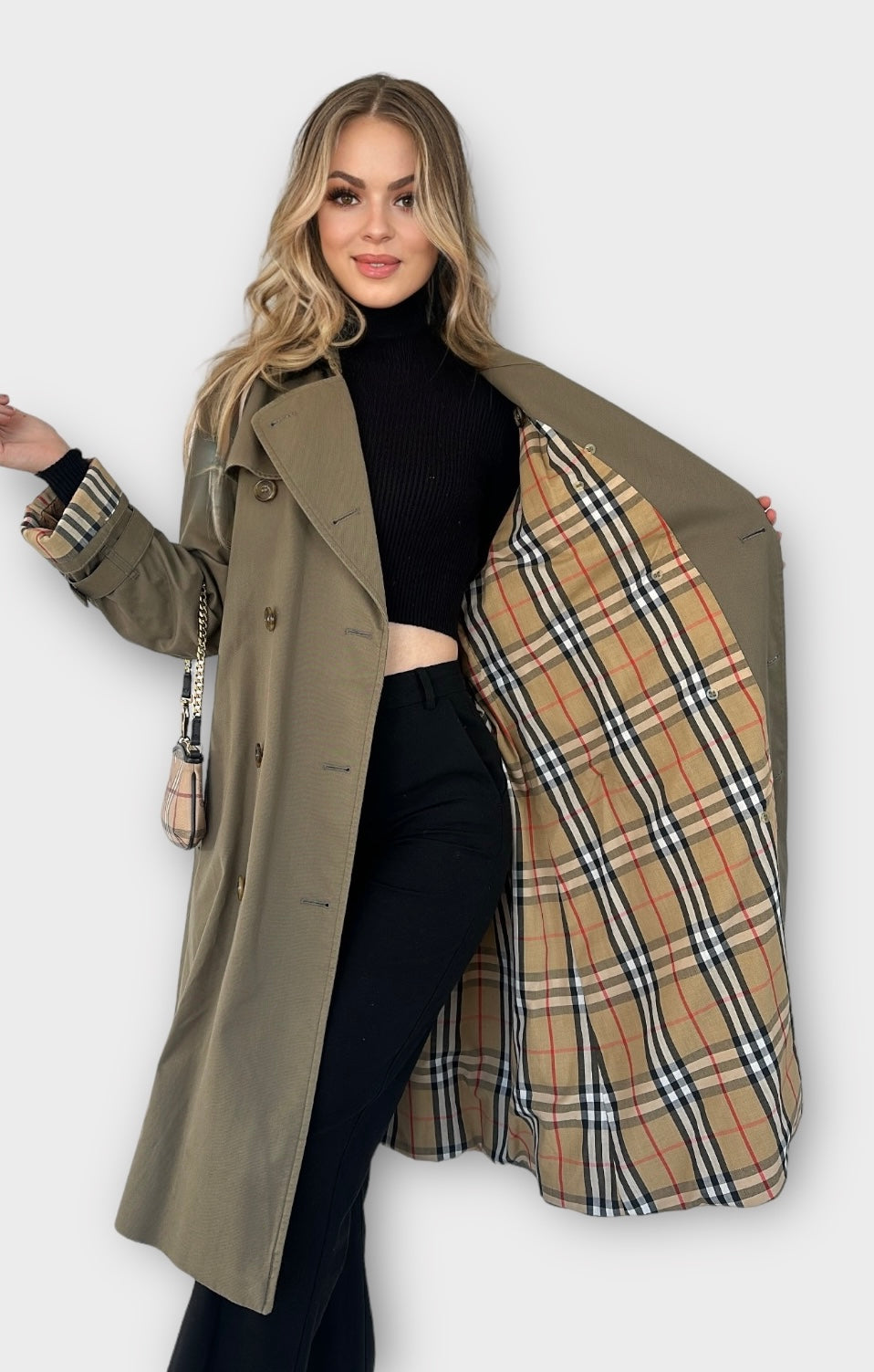 Trench-coat Burberry modèle “the Waterloo ” vintage/ T.S