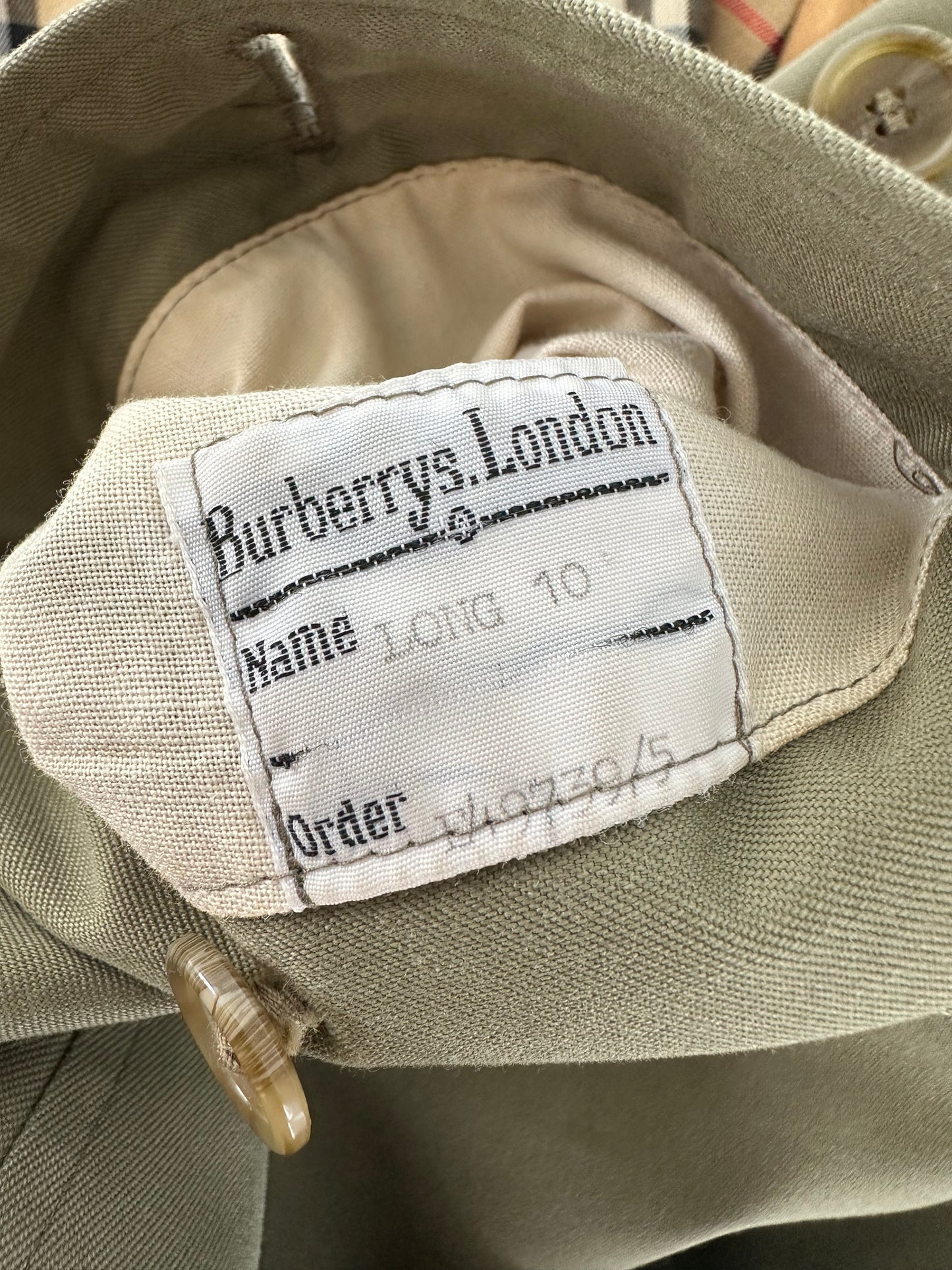 Burberry Trench-coat « Camden » Kaki vintage | T.S