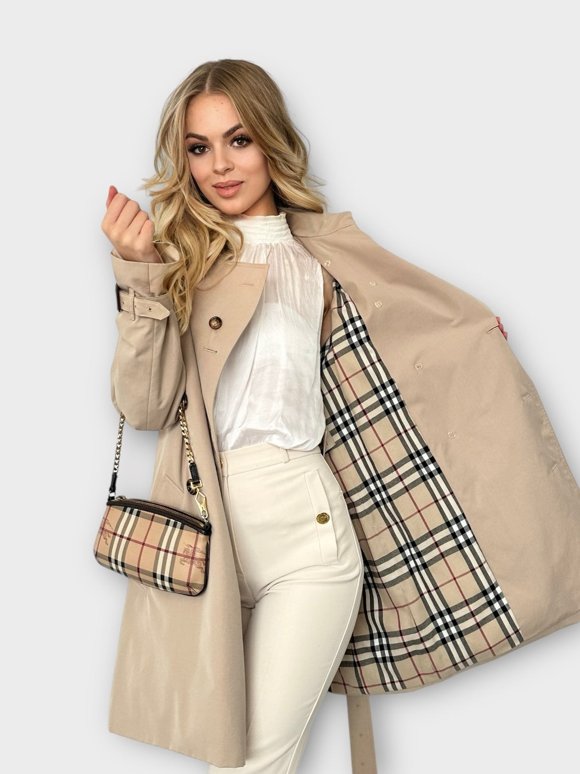 Burberry Trench-coat modèle “the Chelsea ” Honey