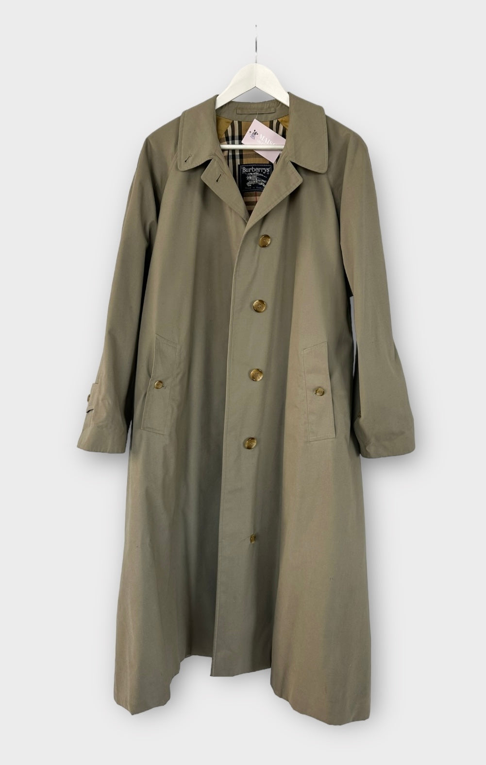Trench-coat Burberry modèle « Camden » Kaki vintage/ T.M