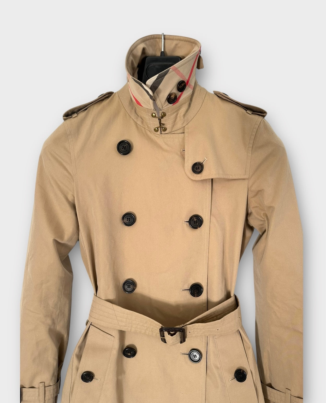 Burberry Trench-coat modèle “the Kensington ” Honey | T.XS