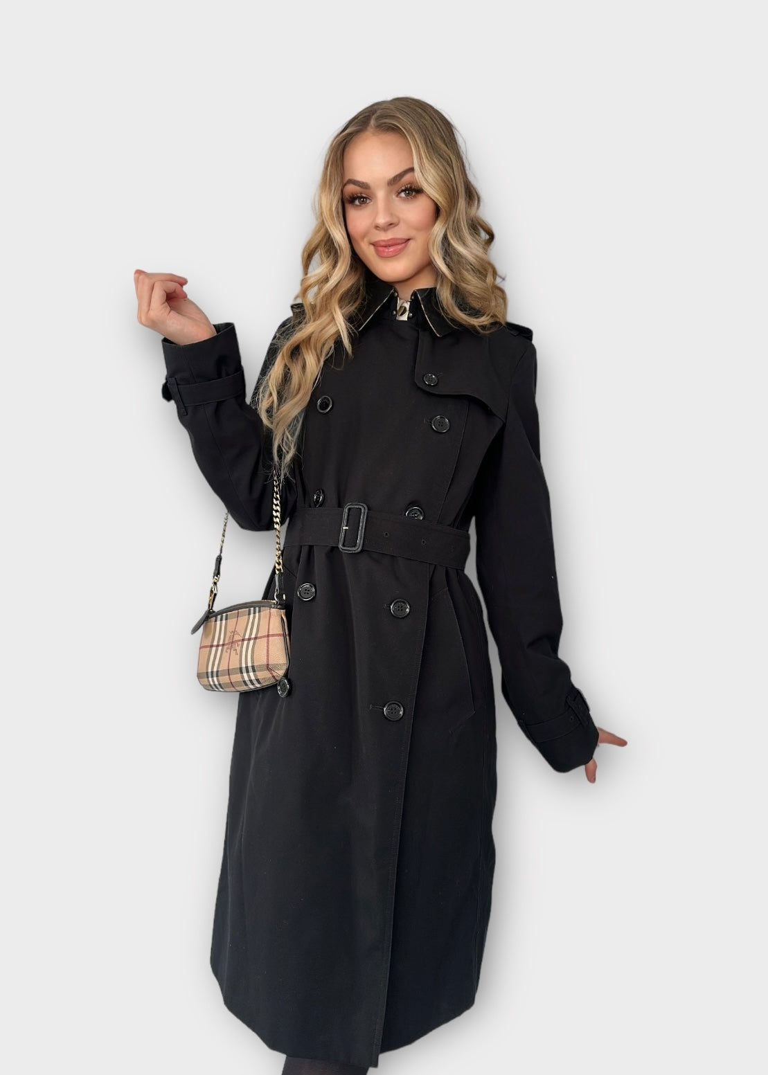 Trench-coat Burberry « the Chelsea » heritage noir/ T.L