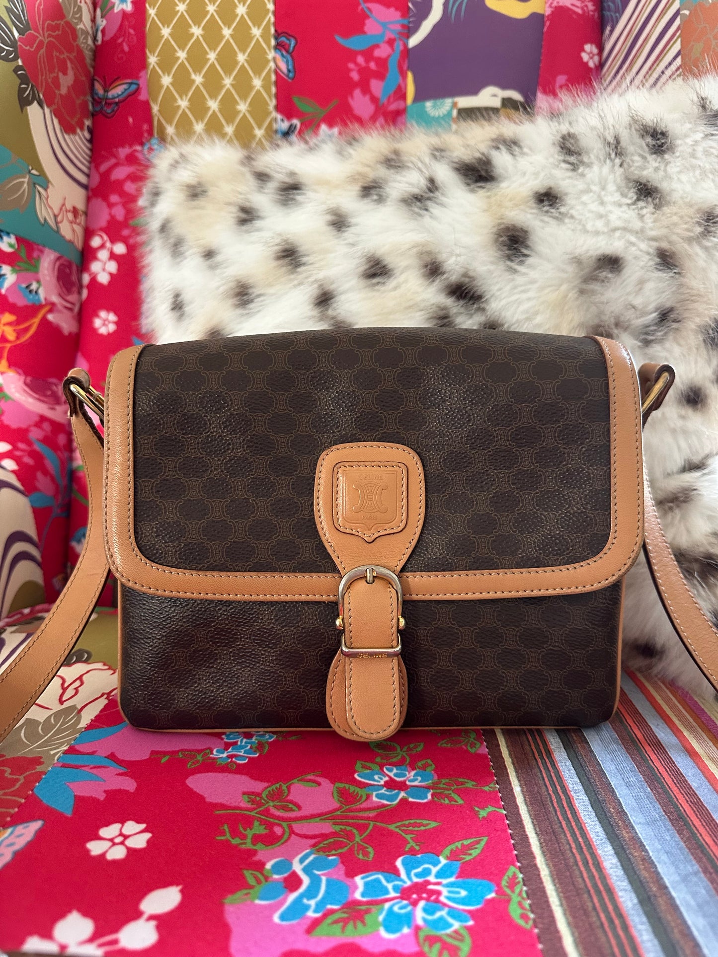 Céline - Sac triomphe toile macadam
