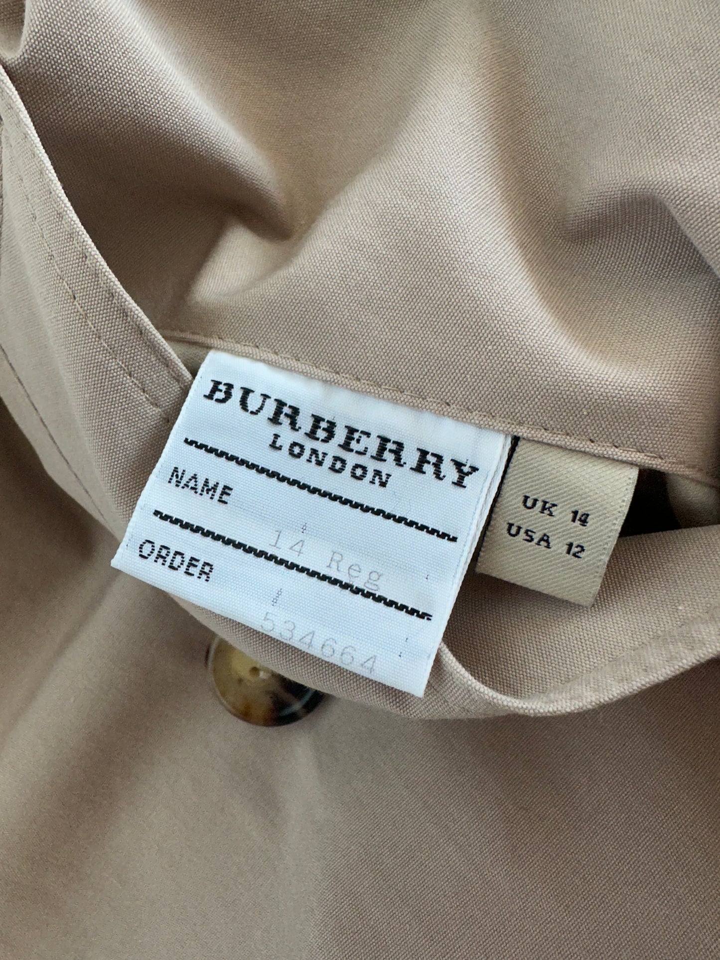 Burberry Trench-coat modèle “the Chelsea ” Honey