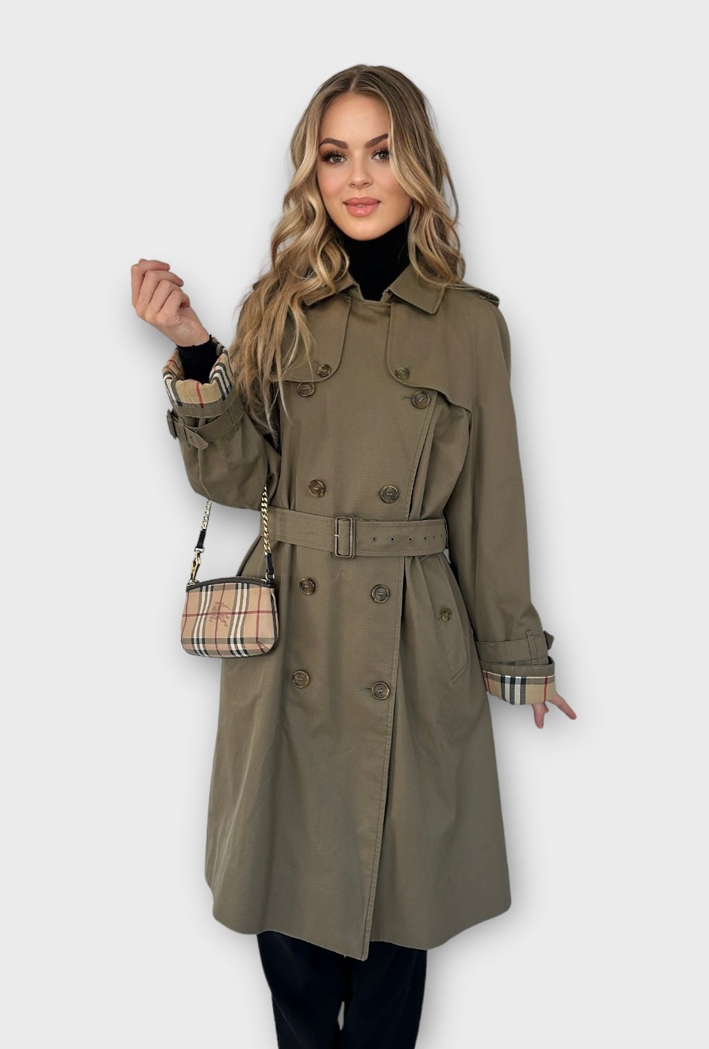 Trench-coat Burberry modèle “the Waterloo ” vintage/ T.S