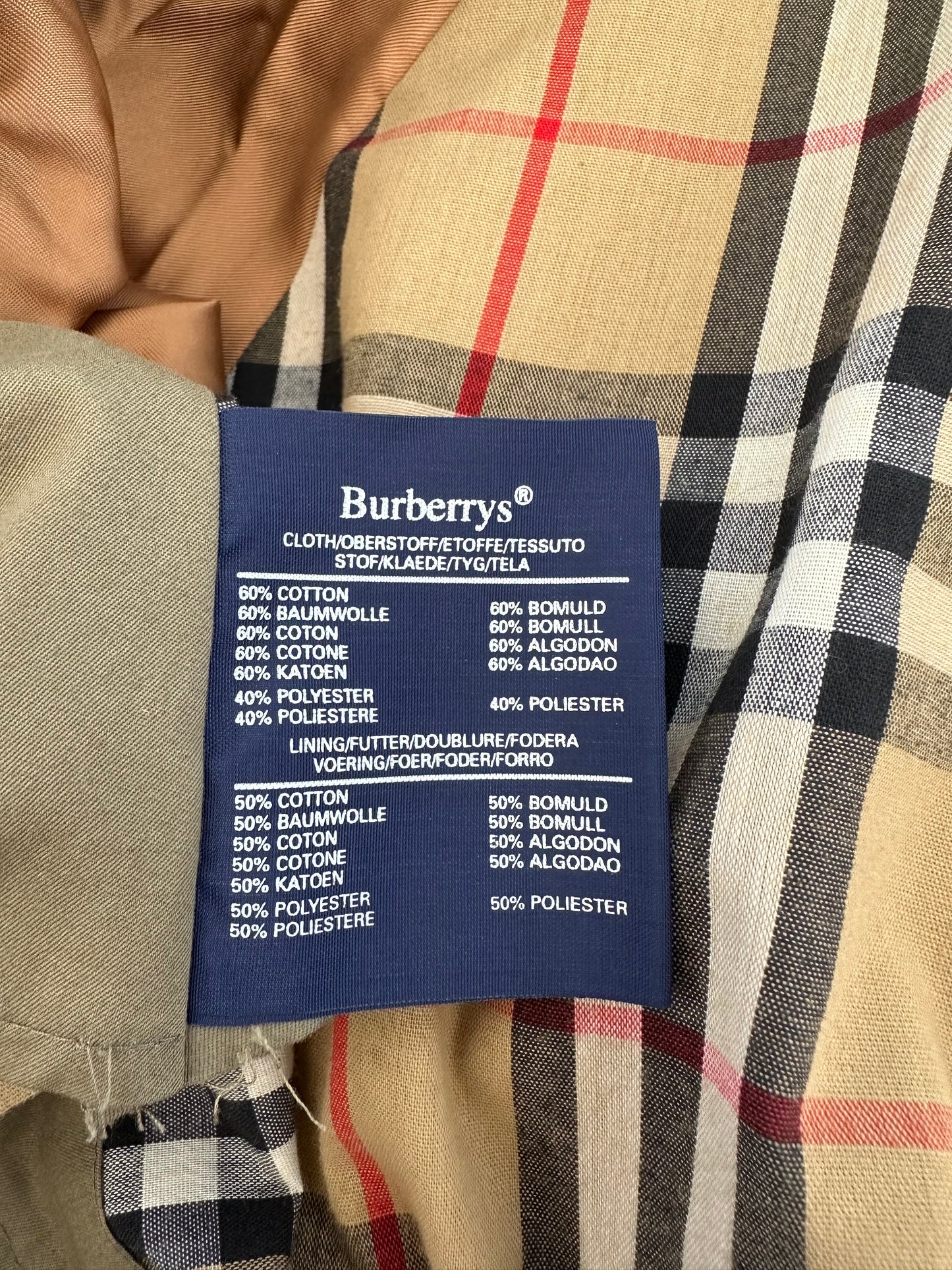 Trench Burberry modèle “ Markfield ” kaki/ T.L